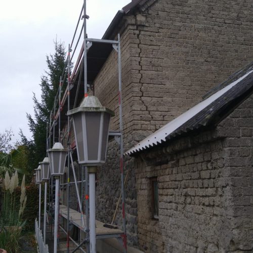Schließen von Rissen in Außenwände Bauunternehmen Westerwald